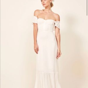 NWT Reformation Butterfly Dress - White - Size 10